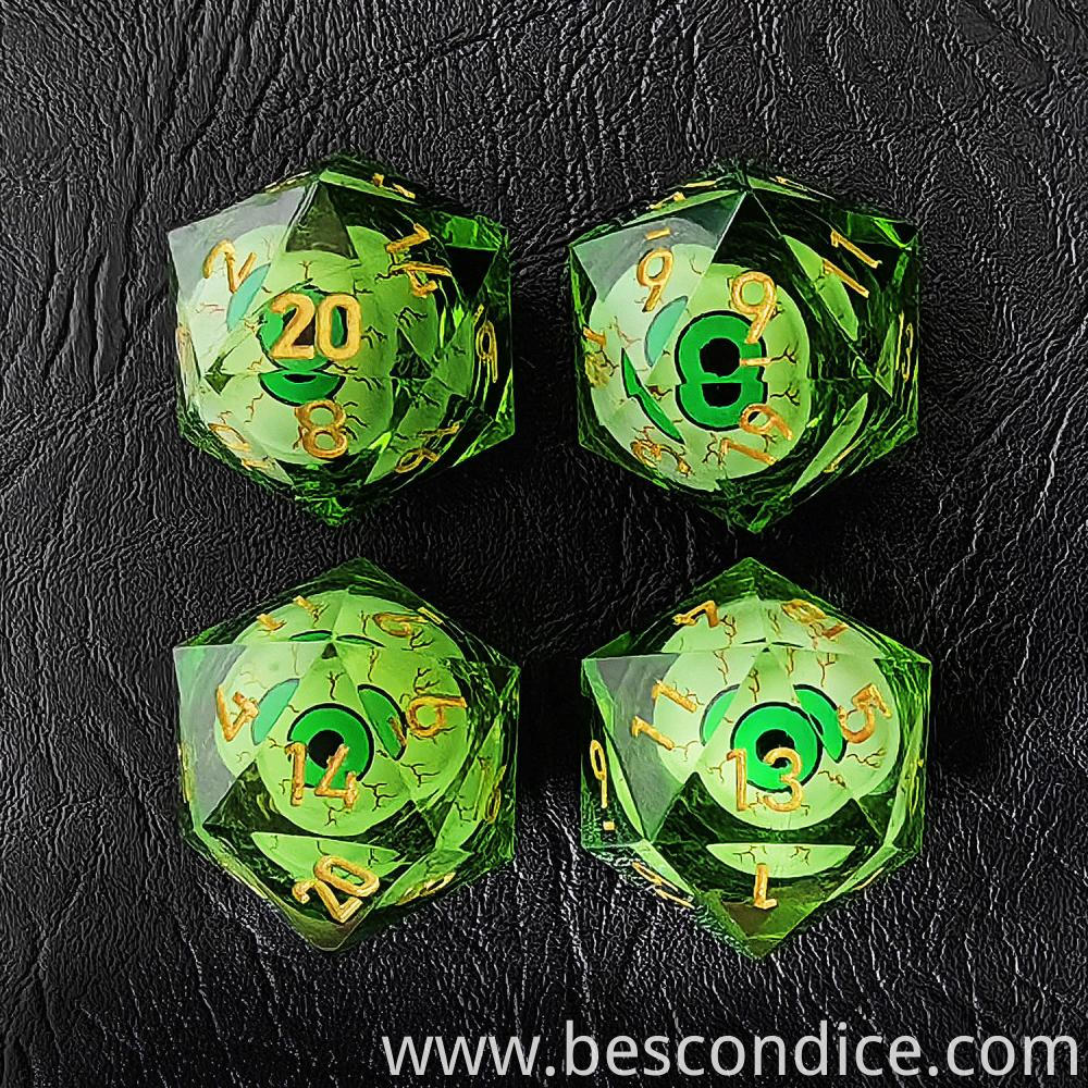 Wizard Eye Liquid Core Dice 20 Sides 2